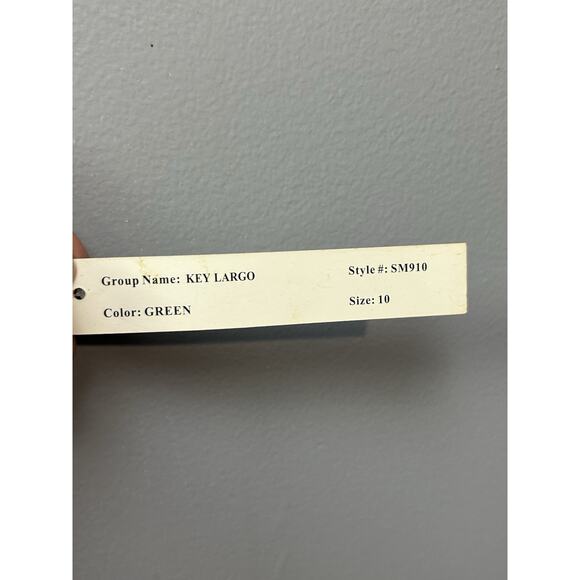 Bob Mackie Studio Womens Jacket Size 10 Green Floral Embossed Cropped Swing NEW - Picture 9 of 10